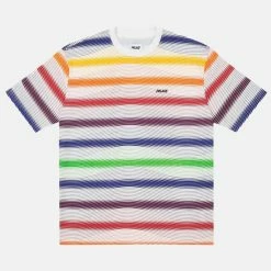 New 👍 Men's Palace Wavey Stripe T-shirt White 🎁