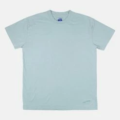 Best deal 🤩 Men's Good Fishing Rise Embroidered Organic Cotton T-Shirt Mist 👍