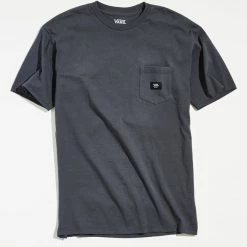 Cheapest ⌛ Men's Vans Woven Tee Dark Grey 🔥