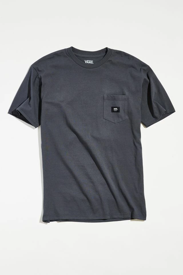 Cheapest β Men's Vans Woven Tee Dark Grey π₯