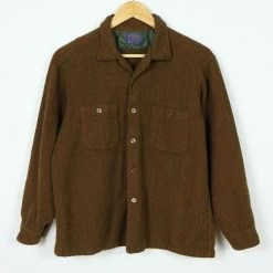 Brand new ✔️ Men's Vintage Pendleton Wool Button-Down 01 Brown Multi 🔥