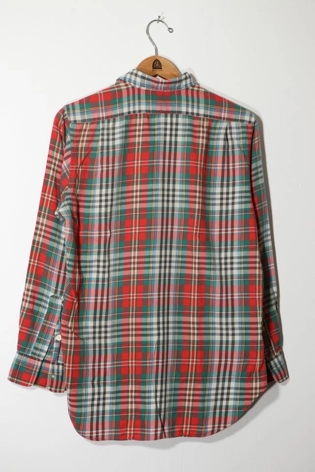 Best deal ๐ฅ Men's Vintage Polo Ralph Lauren Long Sleeve Plaid Two-Pocket Sport ๐ Shirt Red Multi ๐ - Image 3