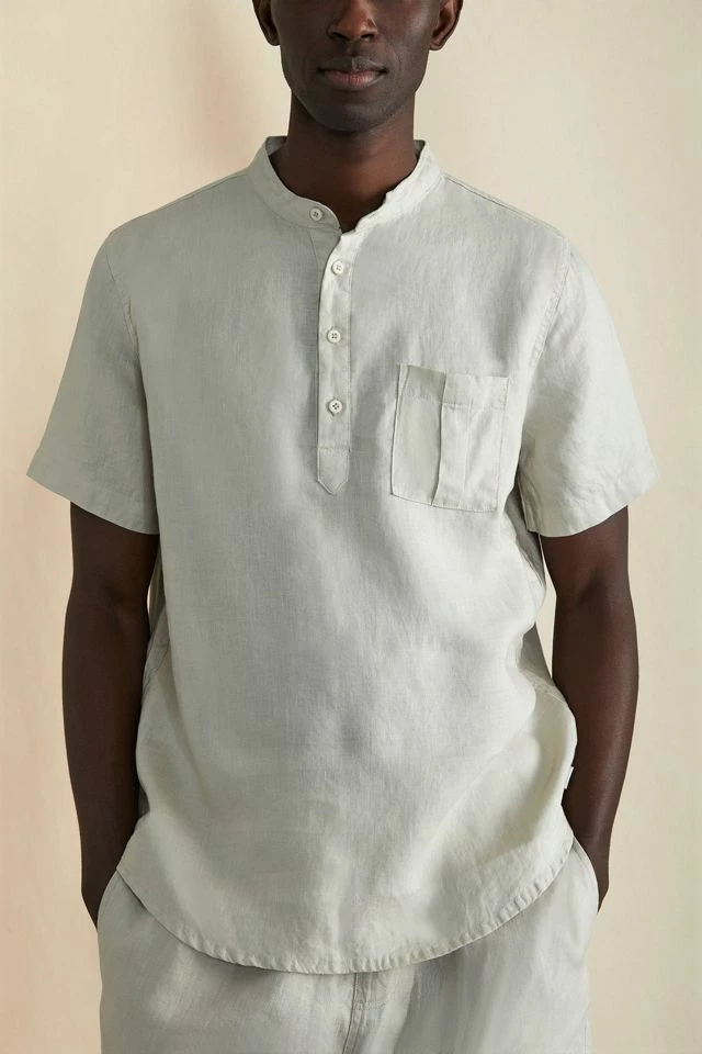 Cheap โจ Men's Onia Linen Popover Home ๐ Shirt Dune ๐ - Image 2