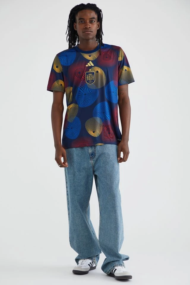 Flash Sale 🥰 Men's Adidas Spain Prematch Jersey Tee Assorted ❤️ - Image 2