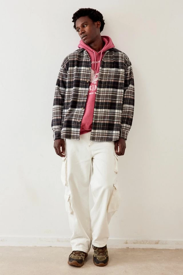 Best deal ๐ Men's BDG Grey & Black Flannel ๐ Shirt Grey ๐ฅ - Image 2