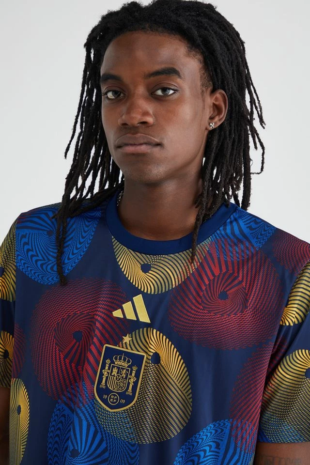 Flash Sale 🥰 Men's Adidas Spain Prematch Jersey Tee Assorted ❤️ - Image 3