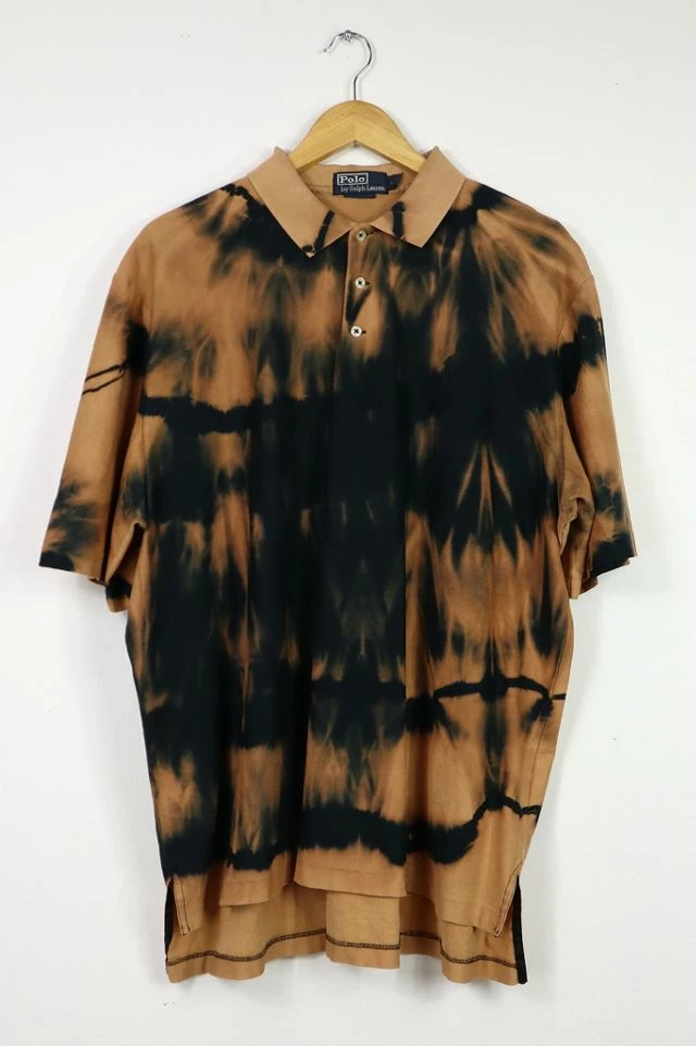 Promo ๐คฉ Polo Ralph Lauren Men's Upcycled Bleached Ralph Lauren Polo 005 Black Multi ๐