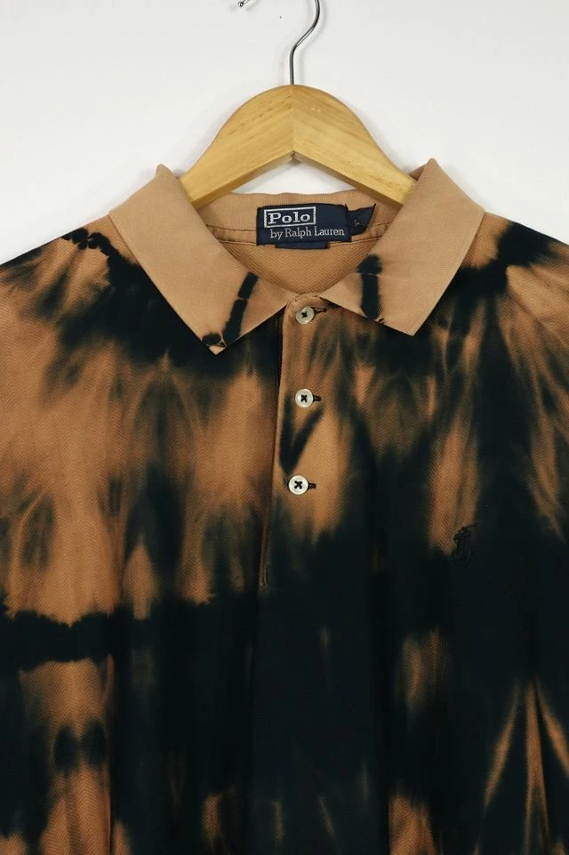 Promo ๐คฉ Polo Ralph Lauren Men's Upcycled Bleached Ralph Lauren Polo 005 Black Multi ๐ - Image 3