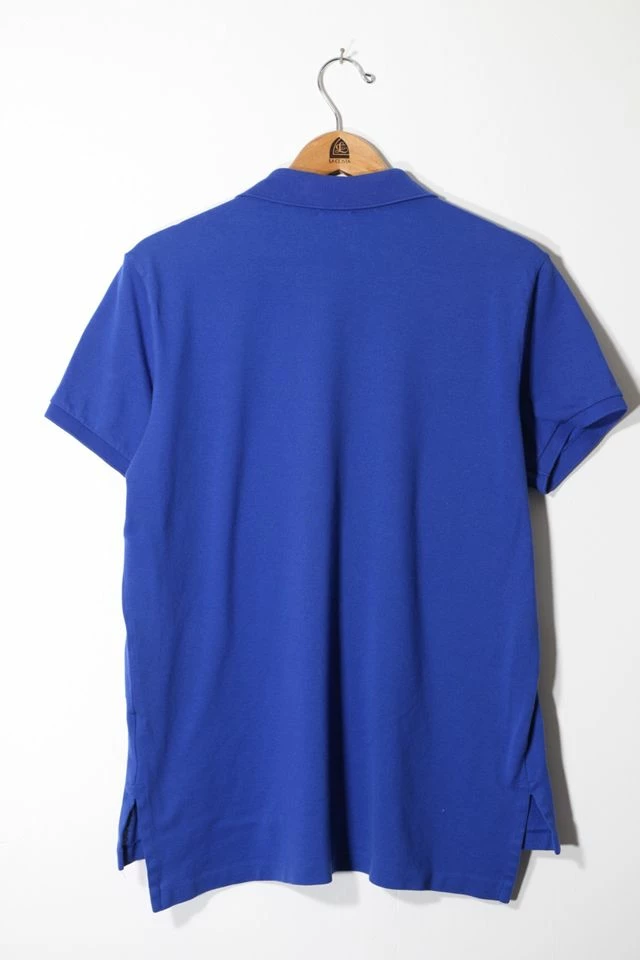 Flash Sale π Men's Vintage Polo Ralph Lauren Short Sleeve Pique Pima Cotton Polo π Shirt Blue β - Image 3