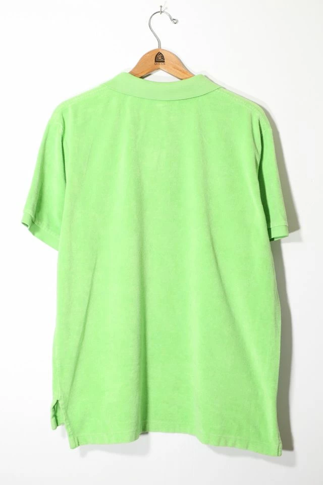 Deals ๐ฅ Men's Vintage Polo Ralph Lauren Short Sleeve French Terrycloth Polo ๐ Shirt Green Multi ๐ - Image 3