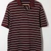 Buy 🔔 Men's Vintage Polo Ralph Lauren Striped Pique Polo 👕 Shirt Red Multi 🤩