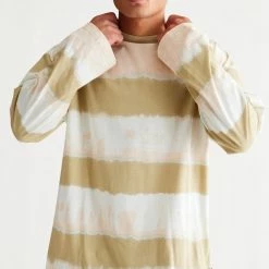 Best Sale 🧨 Urban Outfitters Men's UO Roller Stripe Tee Neutral Multi 🌟