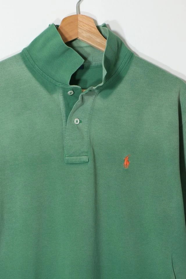 Best reviews of โ๏ธ Men's Vintage Polo Ralph Lauren Uniquely Faded Pique Polo ๐ Shirt Green ๐ - Image 2