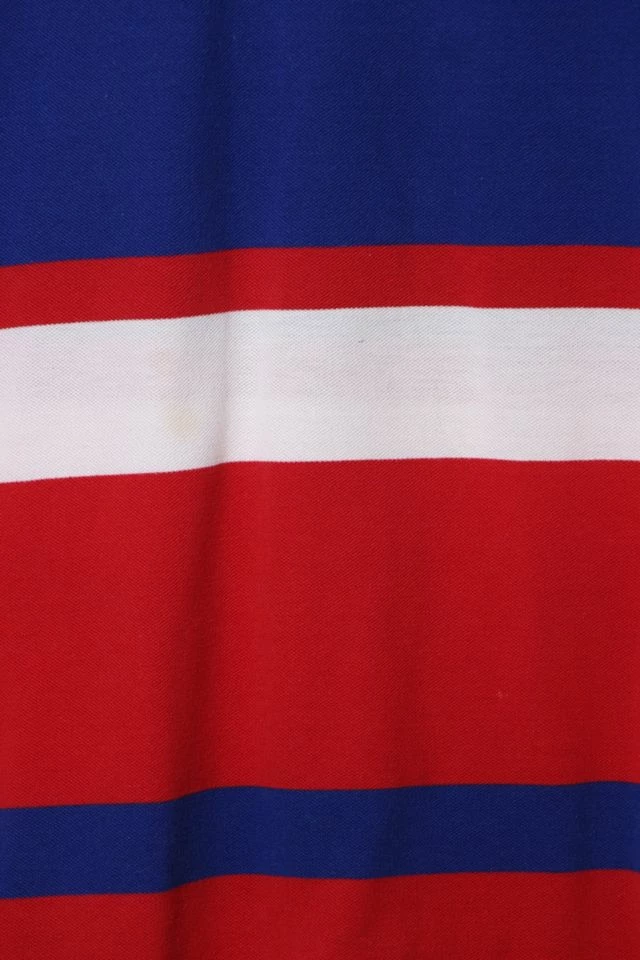 New ๐ Men's Vintage Early Polo Ralph Lauren Striped Polo ๐ Shirt Made In USA Red Multi ๐ - Image 4