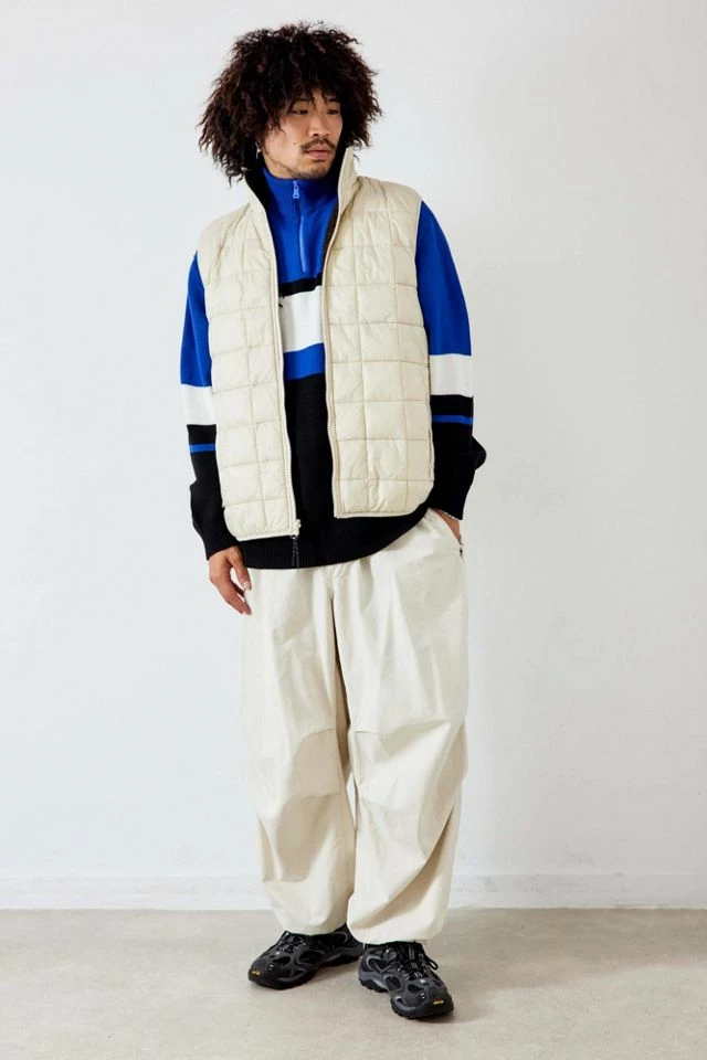 Promo π Men's Iets Frans... Blue Panelled Ski Knit Sweater Blue π - Image 4