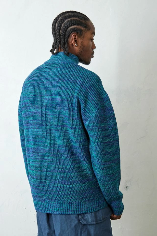 Wholesale ๐ Men's Iets Frans... Blue Space-Dye Mock Neck Sweater Assorted โ๏ธ - Image 3