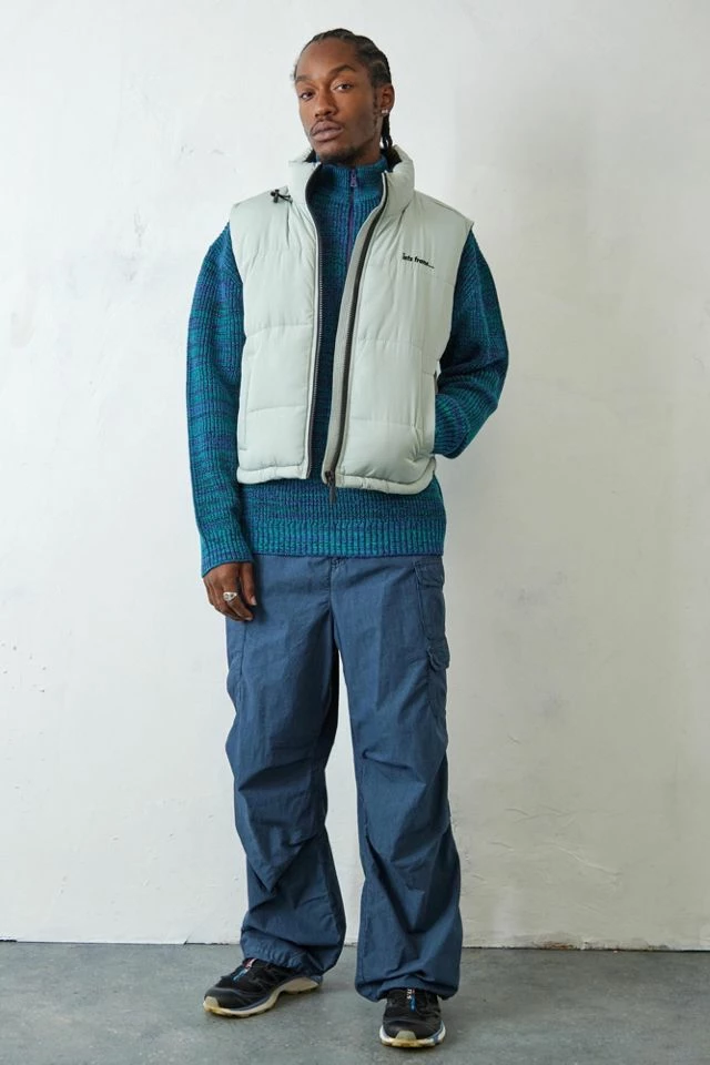 Wholesale ๐ Men's Iets Frans... Blue Space-Dye Mock Neck Sweater Assorted โ๏ธ - Image 4