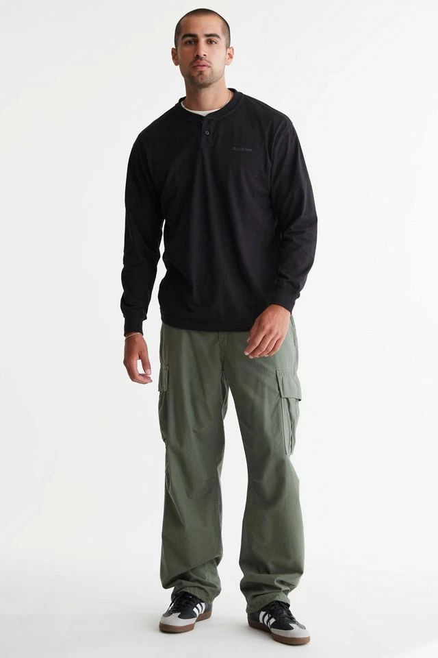 Coupon โจ Men's Dickies Long Sleeve Henley ๐ Shirt Black ๐คฉ - Image 2