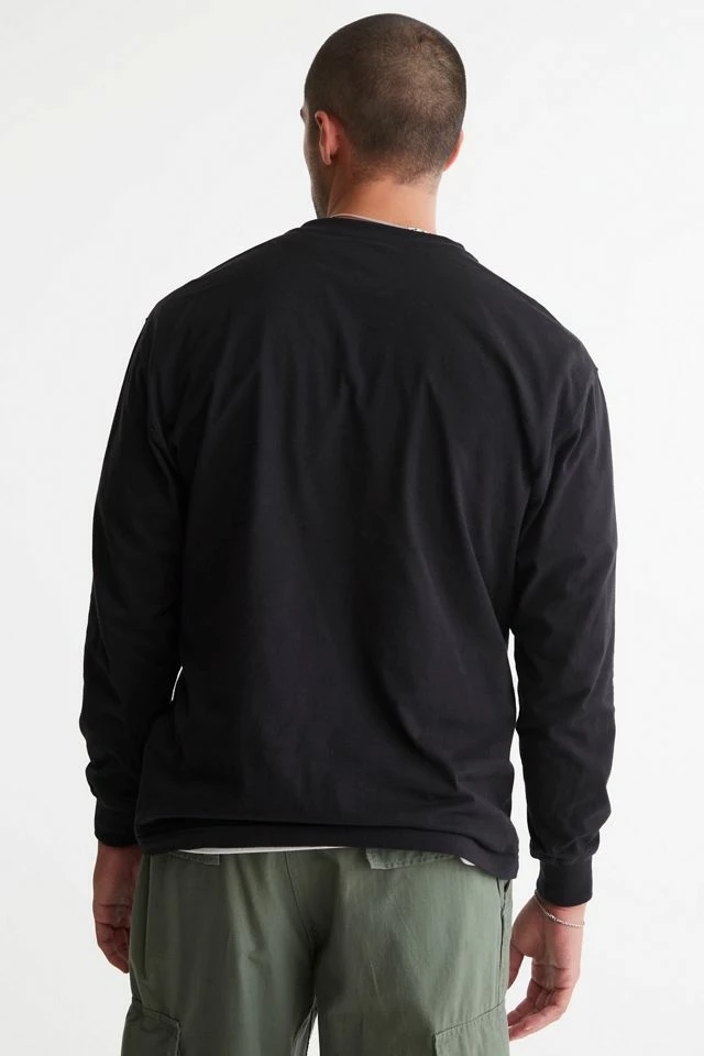 Coupon โจ Men's Dickies Long Sleeve Henley ๐ Shirt Black ๐คฉ - Image 3