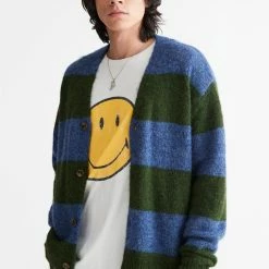 Coupon ✨ Men's Damson Madder Forager Cardigan Green ⌛