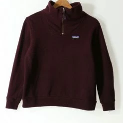 Best reviews of ✔️ Men's Vintage Patagonia Shawl Collar Quarter Zip Wool Blend Sweater Maroon 👍