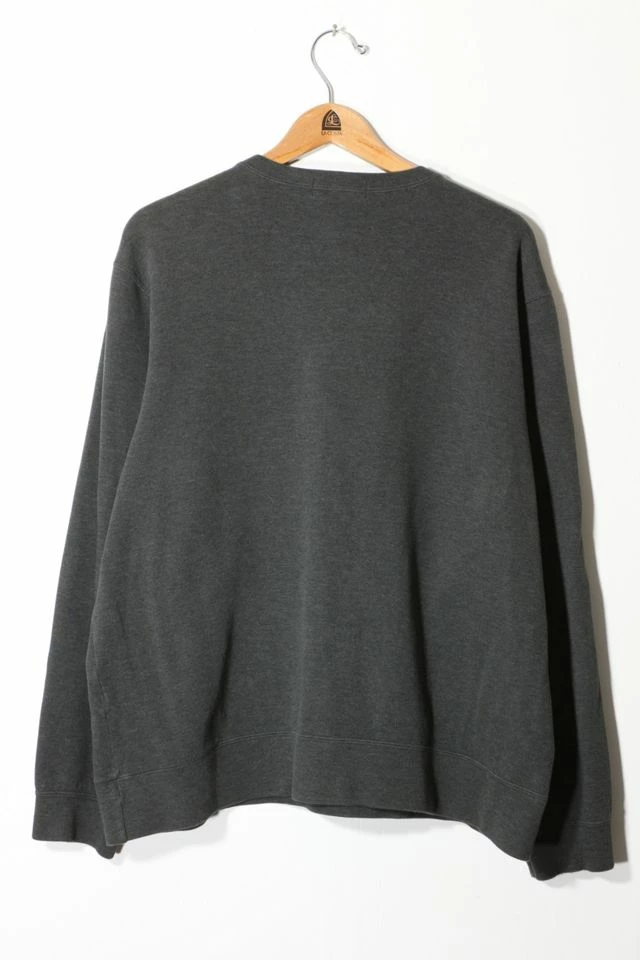 Hot Sale ๐ฅ Men's Vintage Polo Ralph Lauren Ribbed Jersey V-neck Sweater Made In Hong Kong Dark Grey ๐ - Image 3