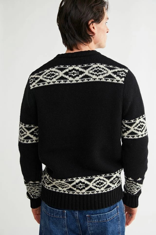 Hot Sale โ Men's Schott Skull Crew Neck Sweater Black ๐ - Image 3
