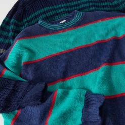 Best reviews of 🎉 Men's Urban Renewal Vintage Oversized Stripe Sweater Navy 🔥