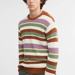 Best Pirce 😍 Men's OBEY Edge Crew Neck Sweater Multi ✨