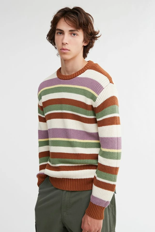 Best Pirce ๐ Men's OBEY Edge Crew Neck Sweater Multi โจ