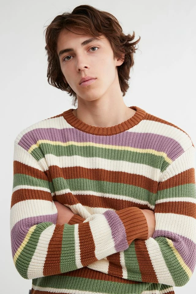 Best Pirce ๐ Men's OBEY Edge Crew Neck Sweater Multi โจ - Image 4