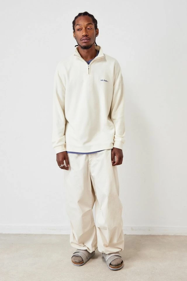 Deals ๐ Men's Iets Frans... Ecru Quarter-Zip Mock Neck Sweater Cream ๐ - Image 3