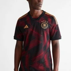 Best deal ❤️ Men's Adidas Germany DFB Away Jersey Tee Black ❤️