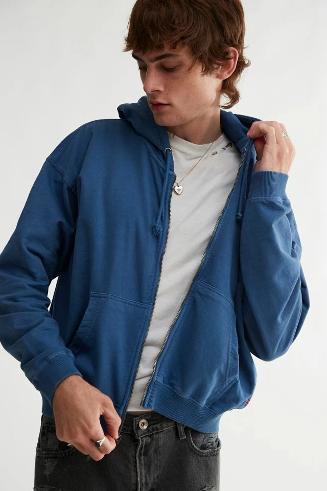 Promo π Men's BDG Bonfire Zip-Up Hoodie Sweatshirt Blue π― - Image 2