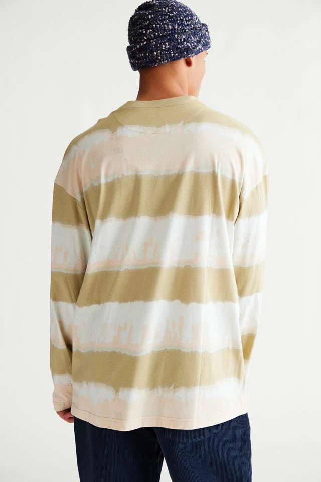 Best Sale 𧨠Urban Outfitters Men's UO Roller Stripe Tee Neutral Multi π - Image 3