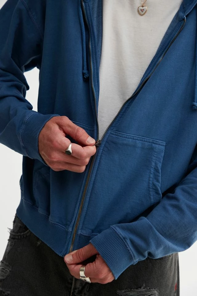 Promo π Men's BDG Bonfire Zip-Up Hoodie Sweatshirt Blue π― - Image 5