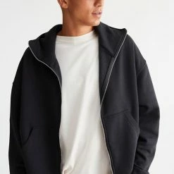 Deals ⭐ Men's Standard Cloth Hyperbaric Zip Hoodie Sweatshirt Black 💯