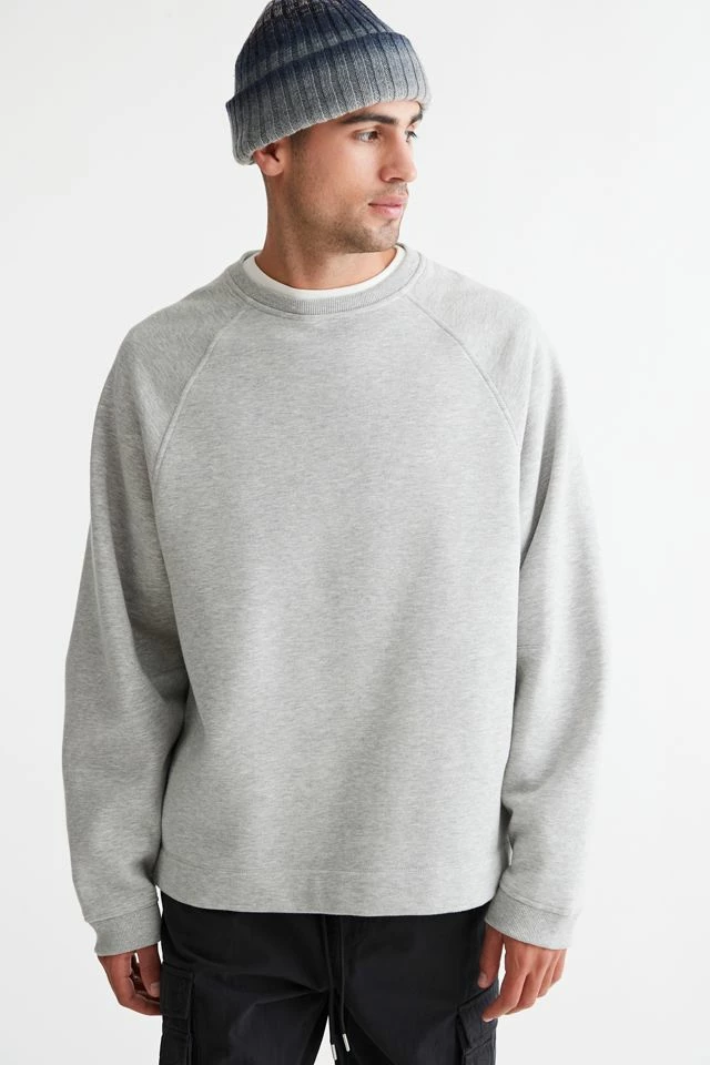 Discount ๐ฅ Men's Standard Cloth Oversized Crew Neck Sweatshirt Grey ๐