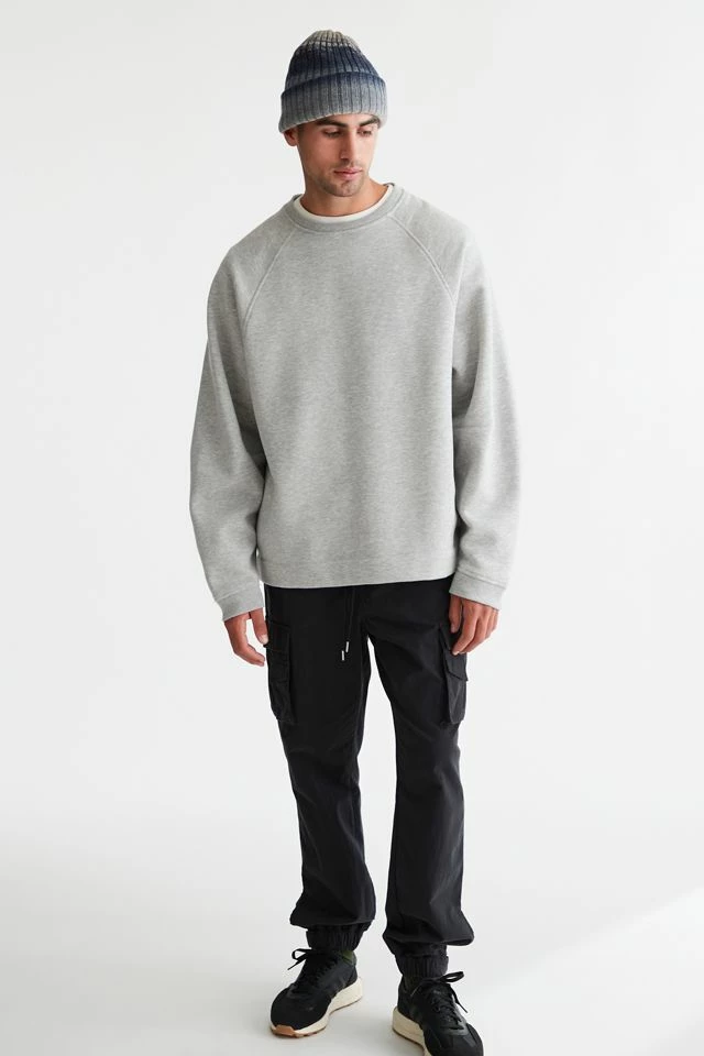 Discount ๐ฅ Men's Standard Cloth Oversized Crew Neck Sweatshirt Grey ๐ - Image 2