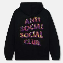 Wholesale 💯 Men's Anti Social Social Club Layer Lock Hoodie Black 👏