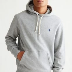 Buy ✨ Men's Polo Ralph Lauren Solid Hoodie Sweatshirt Grey 🧨