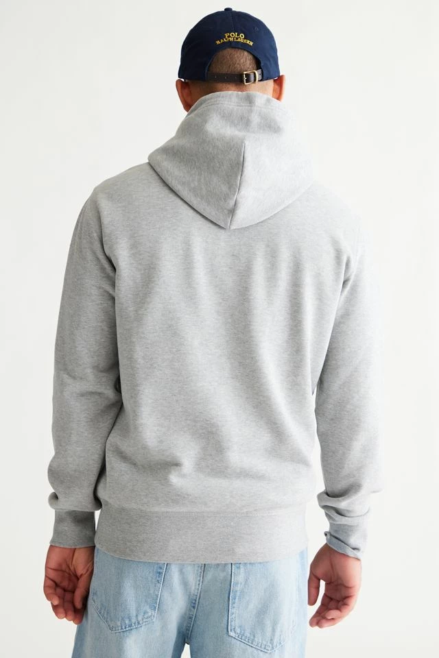 Buy โจ Men's Polo Ralph Lauren Solid Hoodie Sweatshirt Grey ๐งจ - Image 3