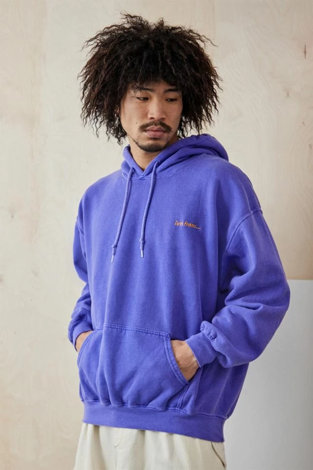 Discount ๐ Men's Iets Frans... Bright Purple Hoodie Sweatshirt Purple ๐คฉ