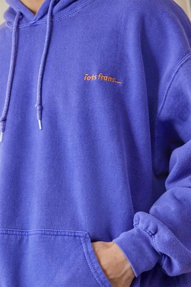 Discount ๐ Men's Iets Frans... Bright Purple Hoodie Sweatshirt Purple ๐คฉ - Image 2