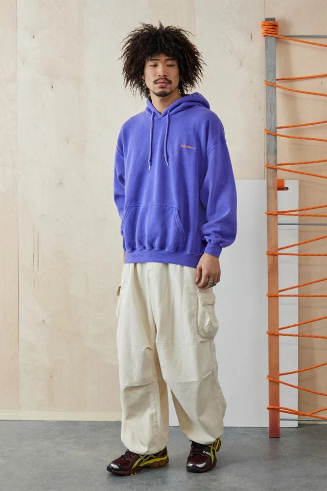 Discount ๐ Men's Iets Frans... Bright Purple Hoodie Sweatshirt Purple ๐คฉ - Image 3