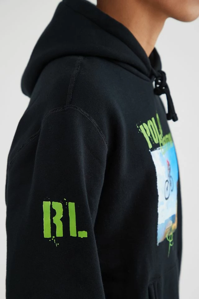 Buy ๐ Men's Polo Ralph Lauren Expedition Graphic Hoodie Sweatshirt Black โ๏ธ - Image 4