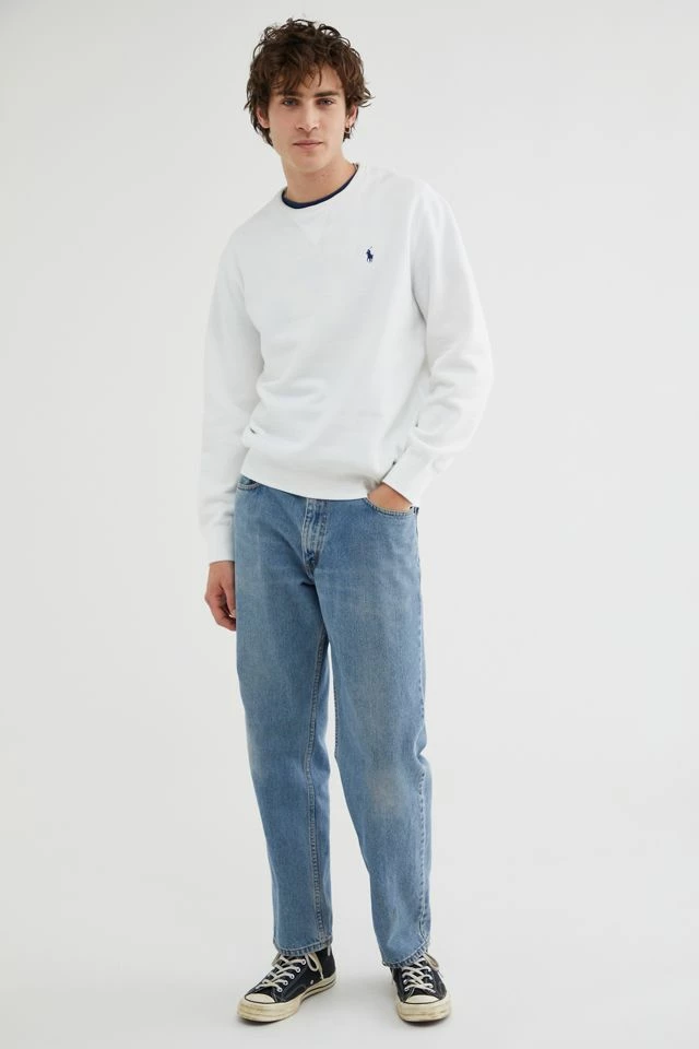 Brand new ๐งจ Men's Polo Ralph Lauren Solid Crew Neck Sweatshirt White ๐ฏ - Image 2