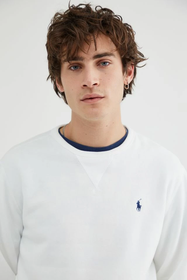 Brand new ๐งจ Men's Polo Ralph Lauren Solid Crew Neck Sweatshirt White ๐ฏ - Image 4