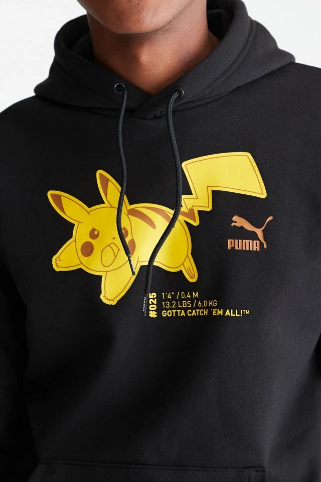 Budget ✨ Men's Puma X Pokémon Hoodie Sweatshirt Black 🧨 - Image 3