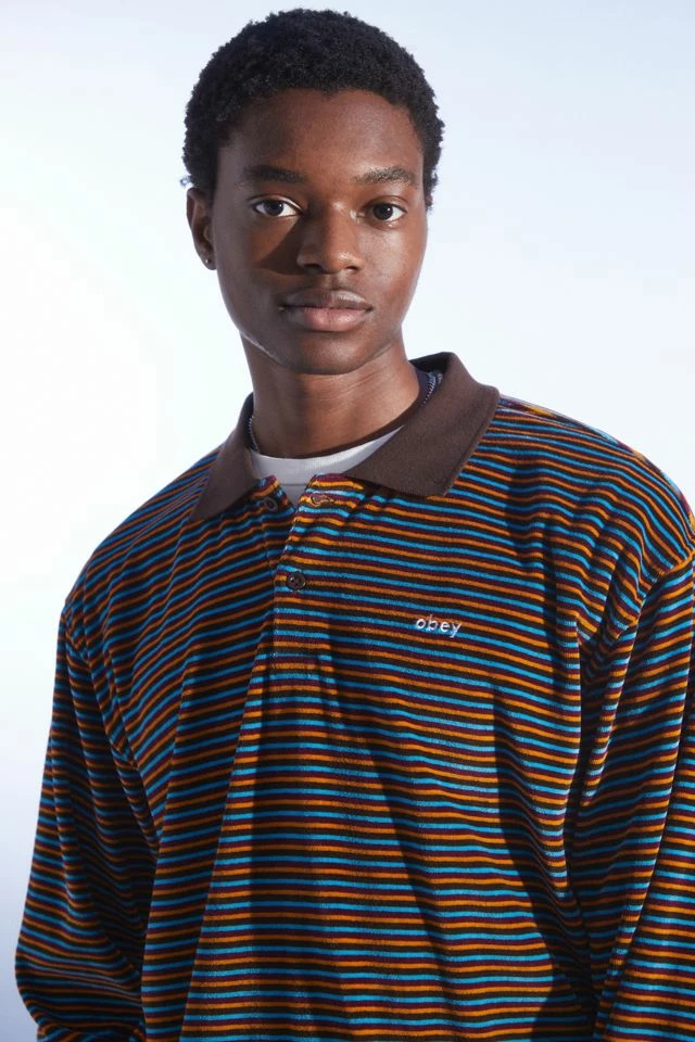 Hot Sale π Men's OBEY Kept Polo Sweatshirt Assorted π― - Image 3